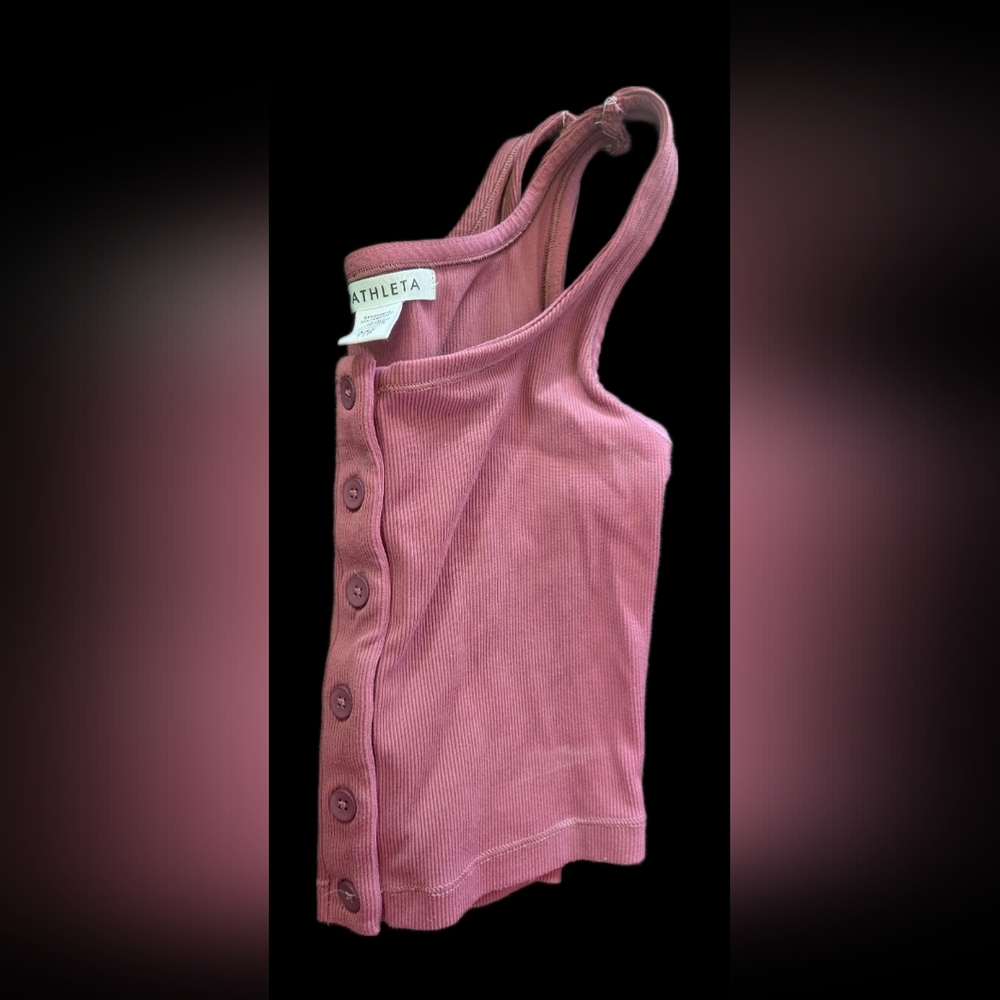 Athleta‎ Purple Half Crop Athletic Shirt XXS